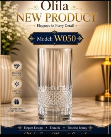 W050 Drinking water Glass 