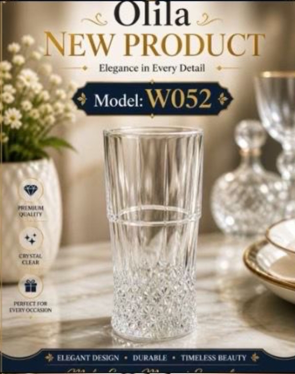 W052 Drinking water Glass 